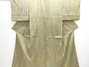 変わり縞模様織出しお召し着物